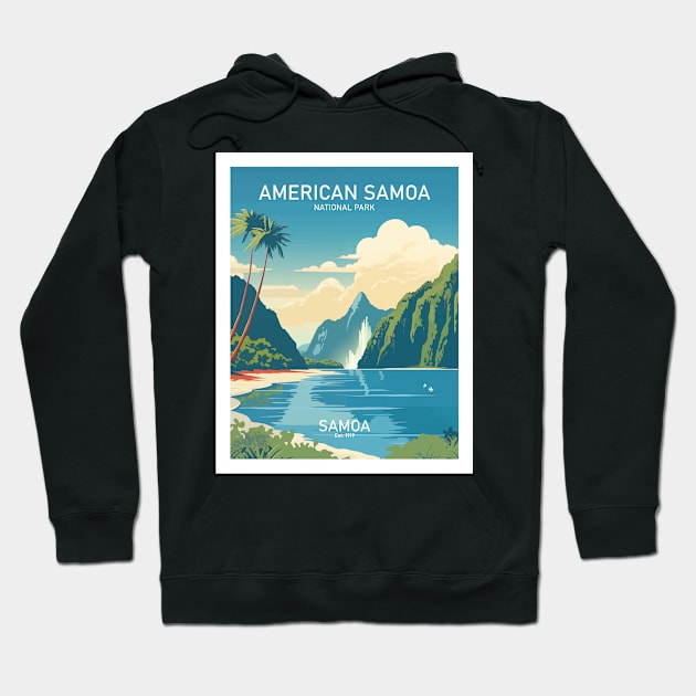 AMERICAN SAMOA NATIONAL PARK Art Hoodie by MarkedArtPrints